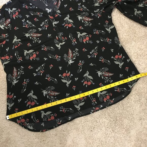 George Black Floral Tunic Top - Picture 14 of 16